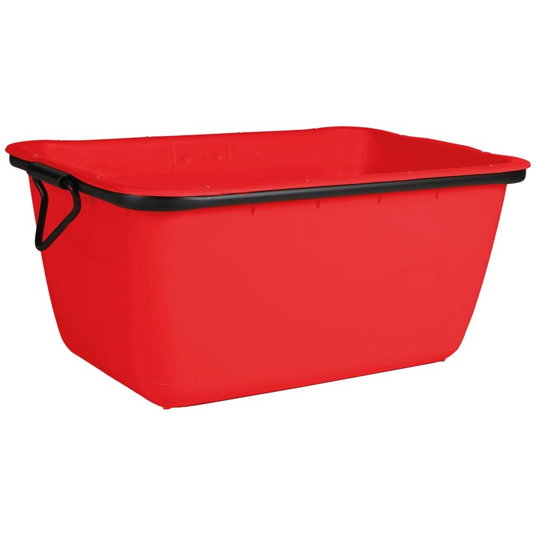 Mörtelkübel 200 l, rot, kranbar