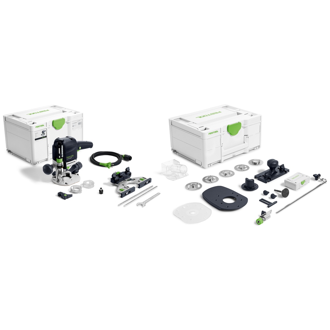 Festool Oberfräse OF 1010 REBQ-Set, incl.  Zubehör-Set ZS-OF 1010 M, Systainer SYS3