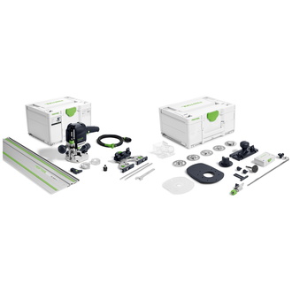 Festool Oberfräse OF 1010 REBQ-FS-Set, incl. Zubehör-Set ZS-OF 1010 M, Führungsschiene, Systainer SYS3