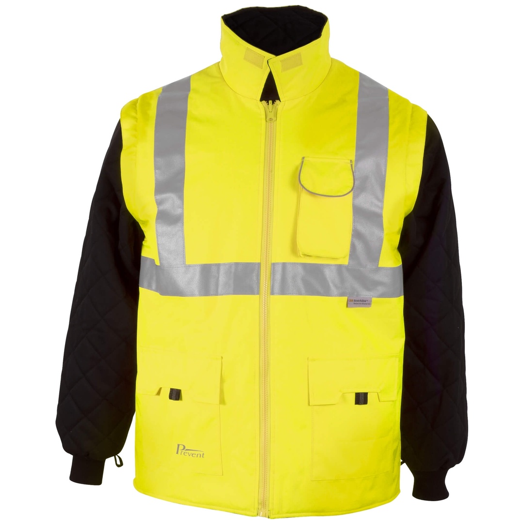 Asatex Prevent Warnschutzparka 5 in 1 3160 Gr. S gelb