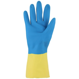 Asatex Chemikalienhandschuh 3452 Gr. 10 gelb/blau