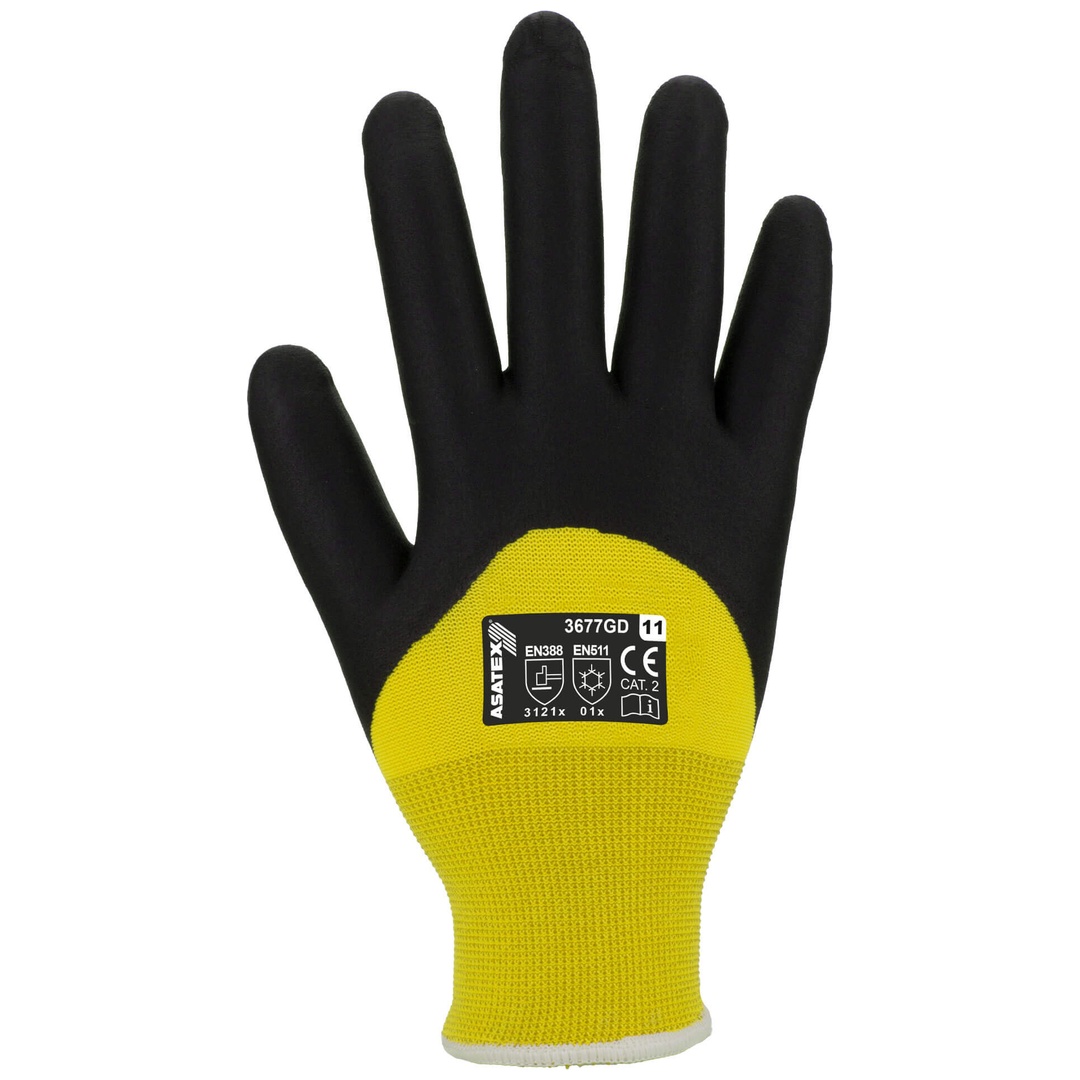 Asatex Strick-Winter-Handschuh 3677GD Gr. 10 gelb