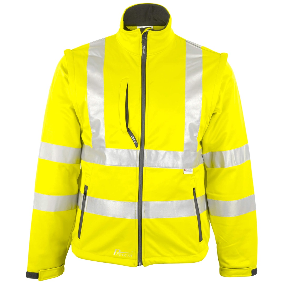 Prevent Softshell-Warnschutzjacke 8060 Gr. M neongelb