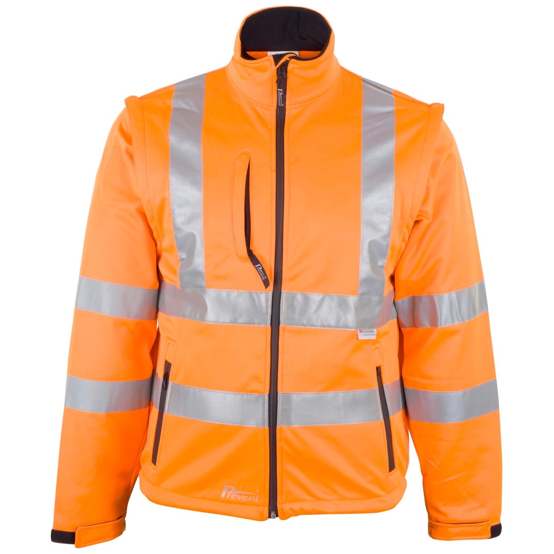 Prevent Softshell-Warnschutzjacke 8060 Gr. S leuchtorange