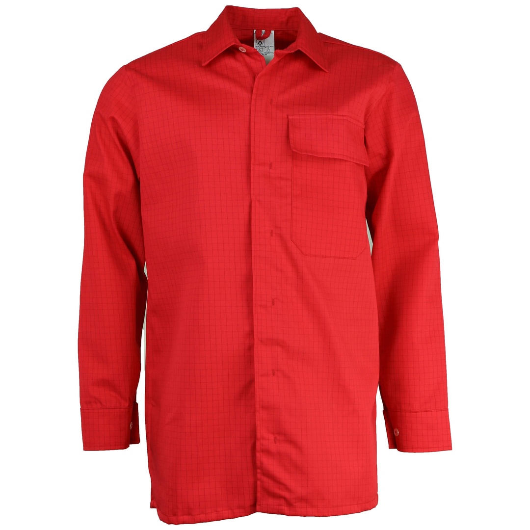 Asatex Flammschutz-Hemd DAHE12N Gr. 39 rot