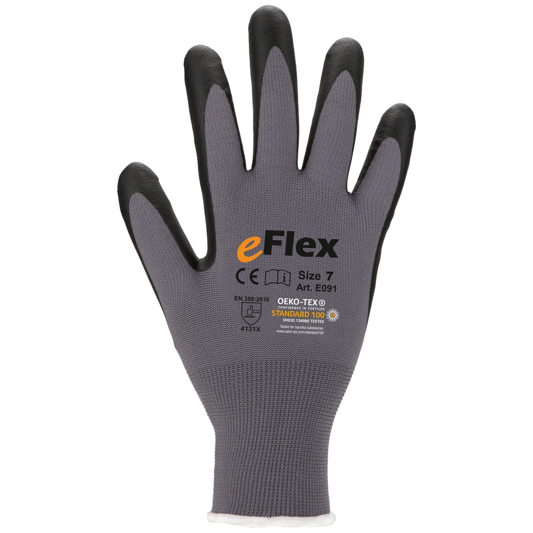 Asatex Montagehandschuh E091 Gr. 9 grau/schwarz