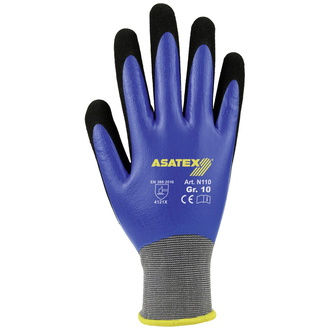 Asatex Feinstrickhandschuh N110 gesandet Gr. 6 blau