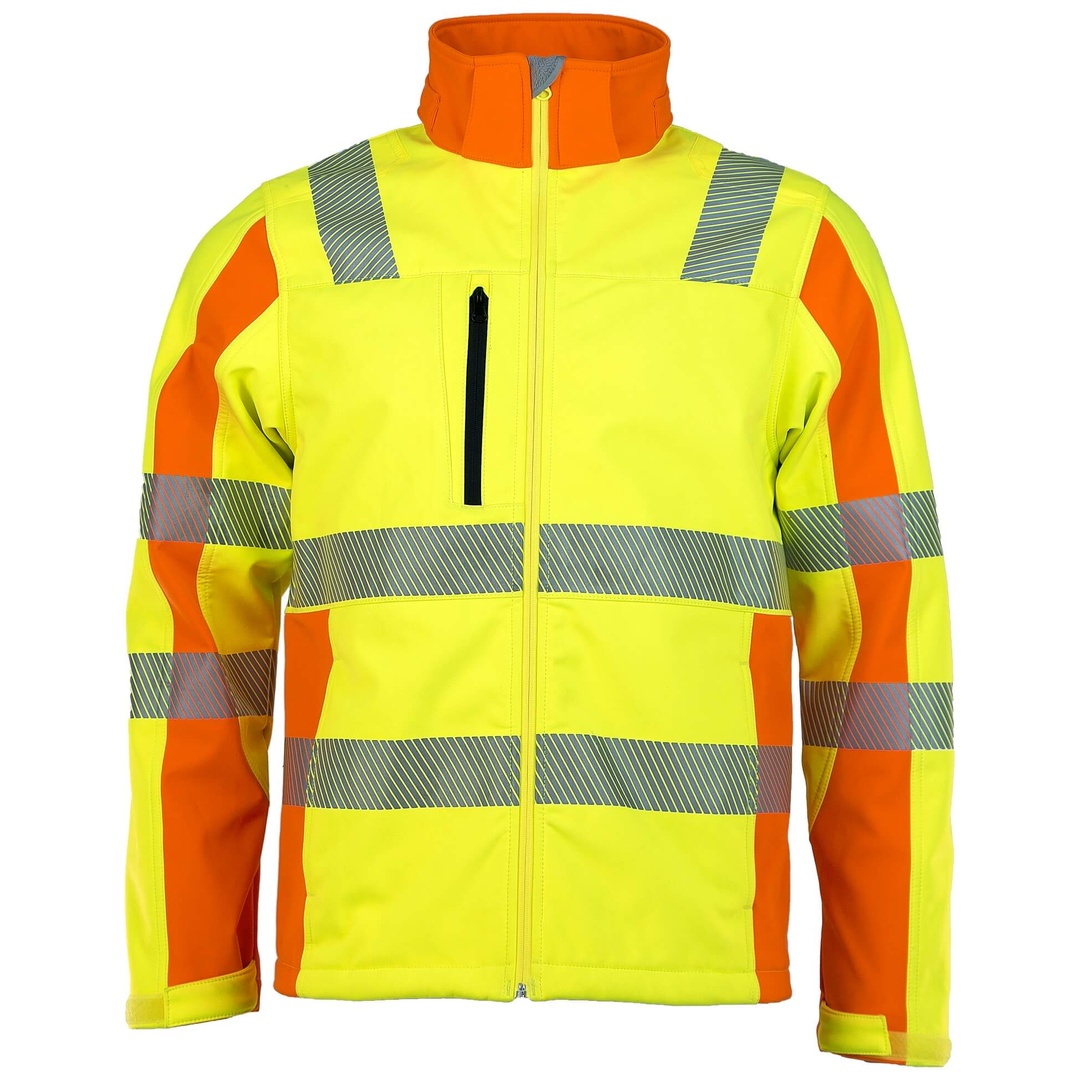 Asatex Prevent Trendline Warnschutz Softshelljacke PTW-DS-79 Gr. XS gelb/orange