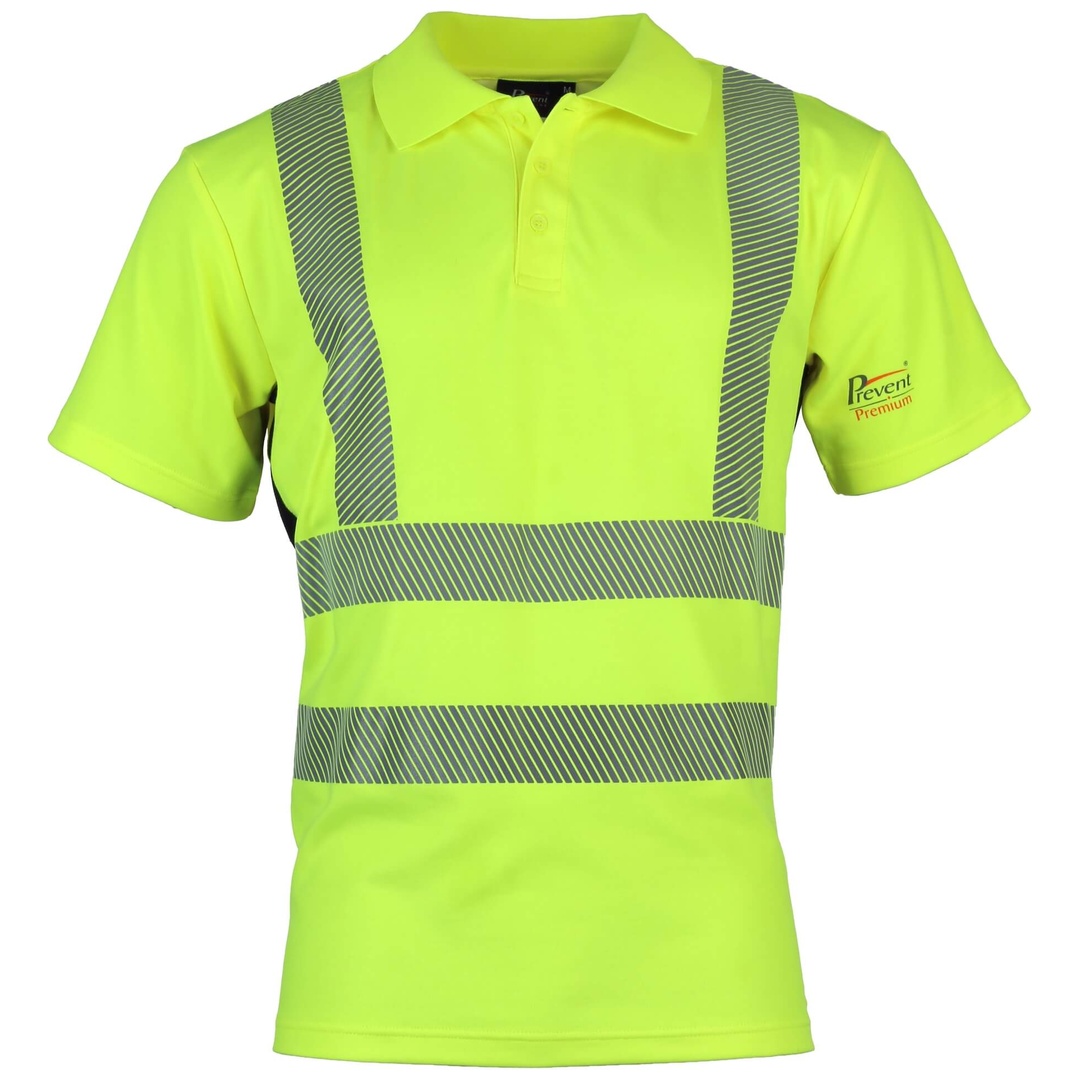 Asatex PREVENT Premium Warnschutz-Poloshirt PTW-POLO Gr. S leuchtgelb