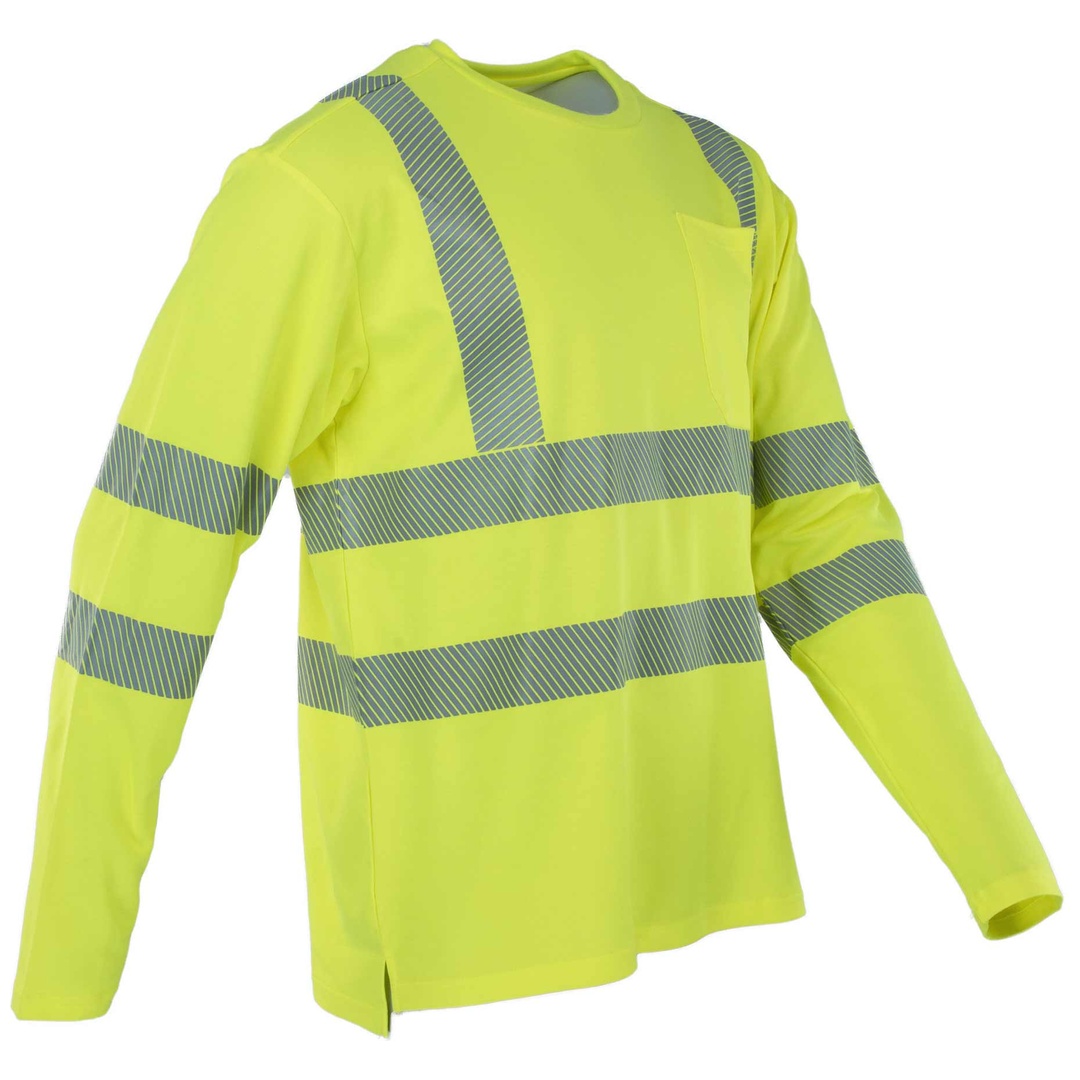 Asatex PREVENT Premium Warnschutz Langarm-Shirt PTW-SHIRT-L Gr. M leuchtgelb