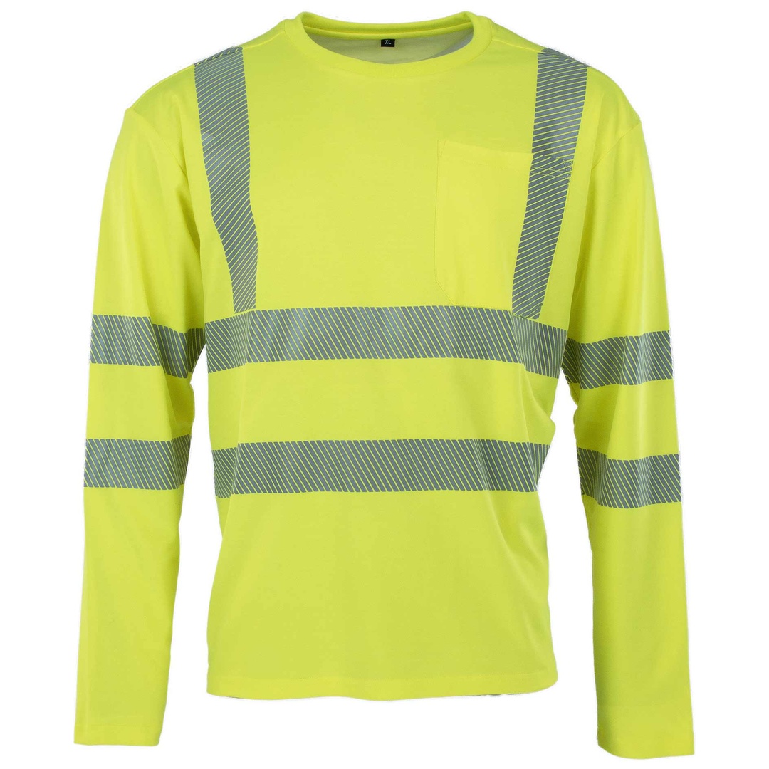 Asatex PREVENT Premium Warnschutz Langarm-Shirt PTW-SHIRT-L Gr. XL leuchtgelb