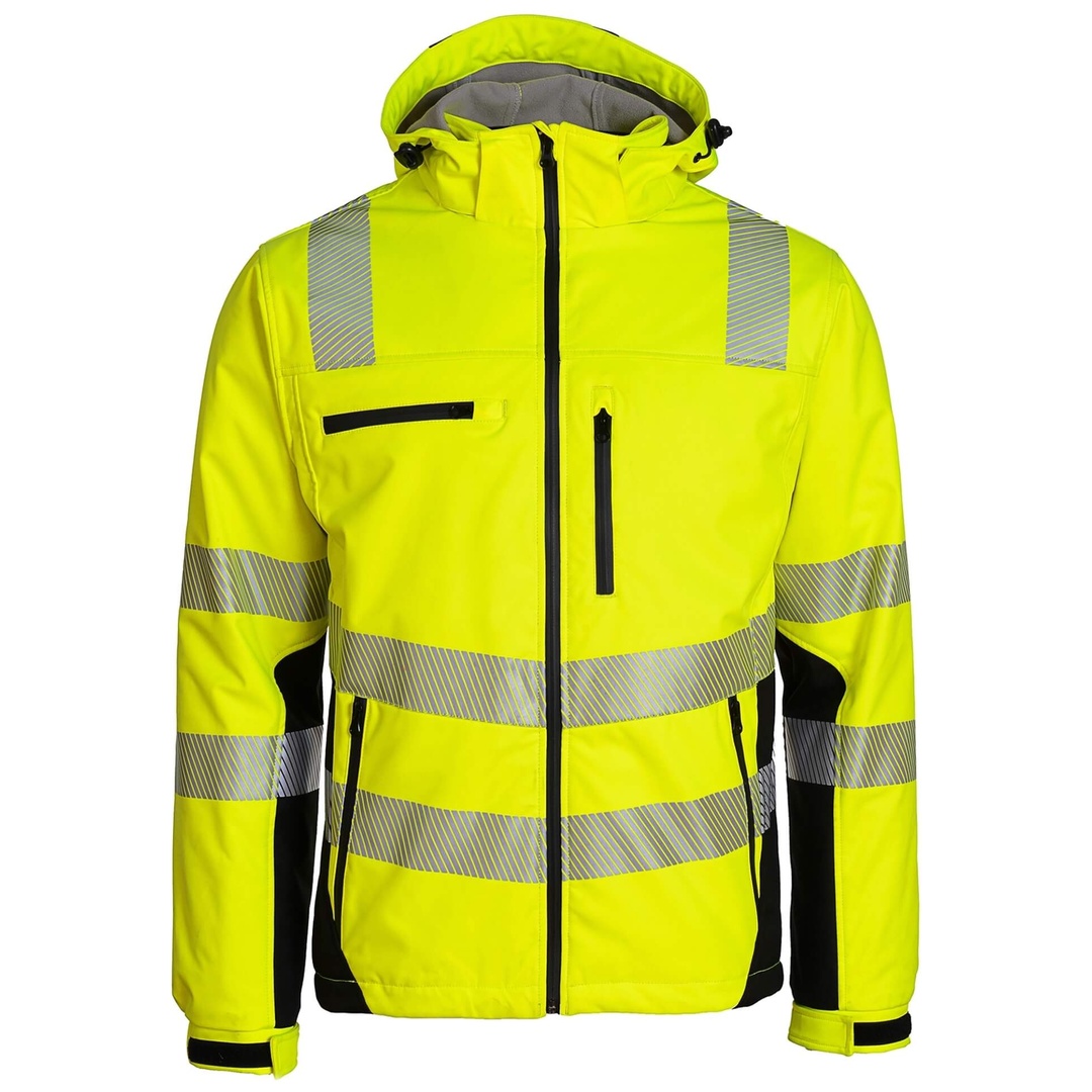 Asatex Prevent Trendline Warnschutz-Softshelljacke PTW-SP Gr. 3XL gelb/schwarz
