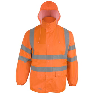 Prevent Warnschutz Regenjacke RJO Gr. L orange