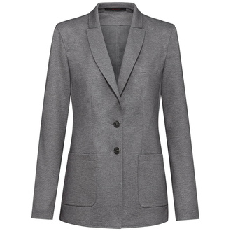 Greiff Damen-Jerseylangblazer RF 1449-2155-16 Gr. 44 hellgrau meliert