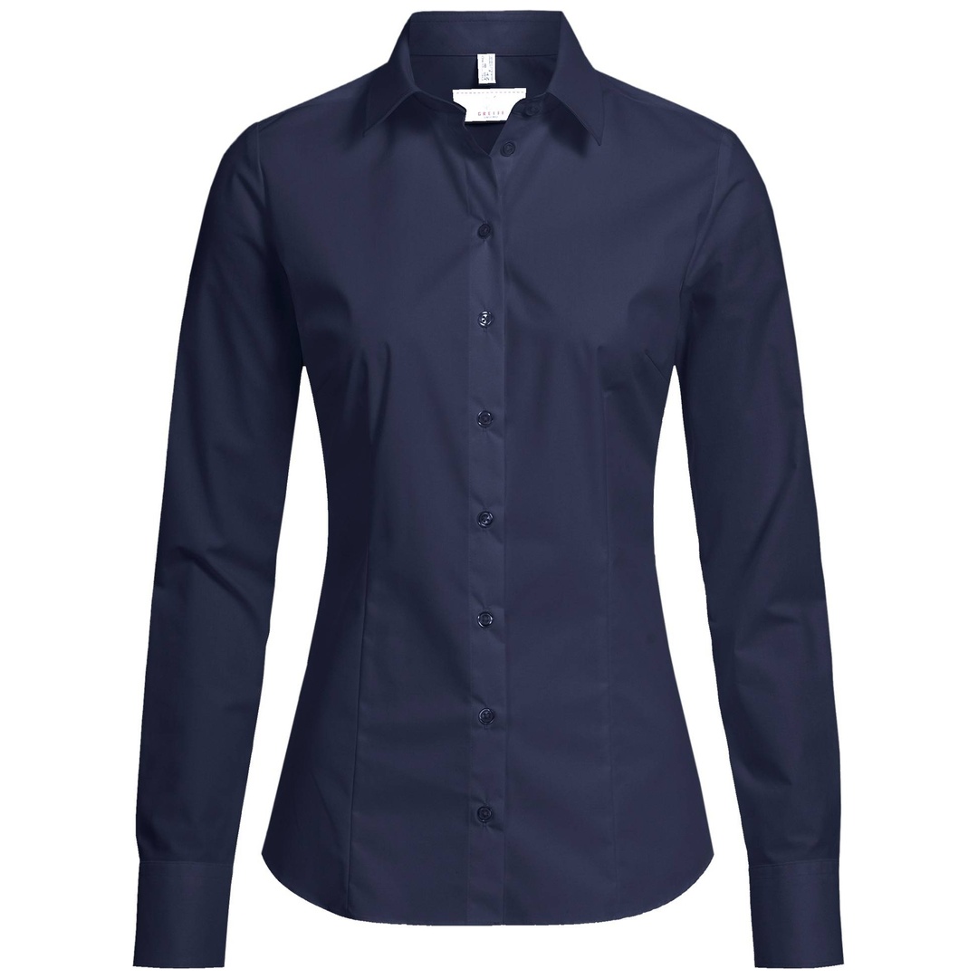 Greiff Damen-Bluse 1/1 SF Slim-Fit 6510-1120 Gr. 36 marine