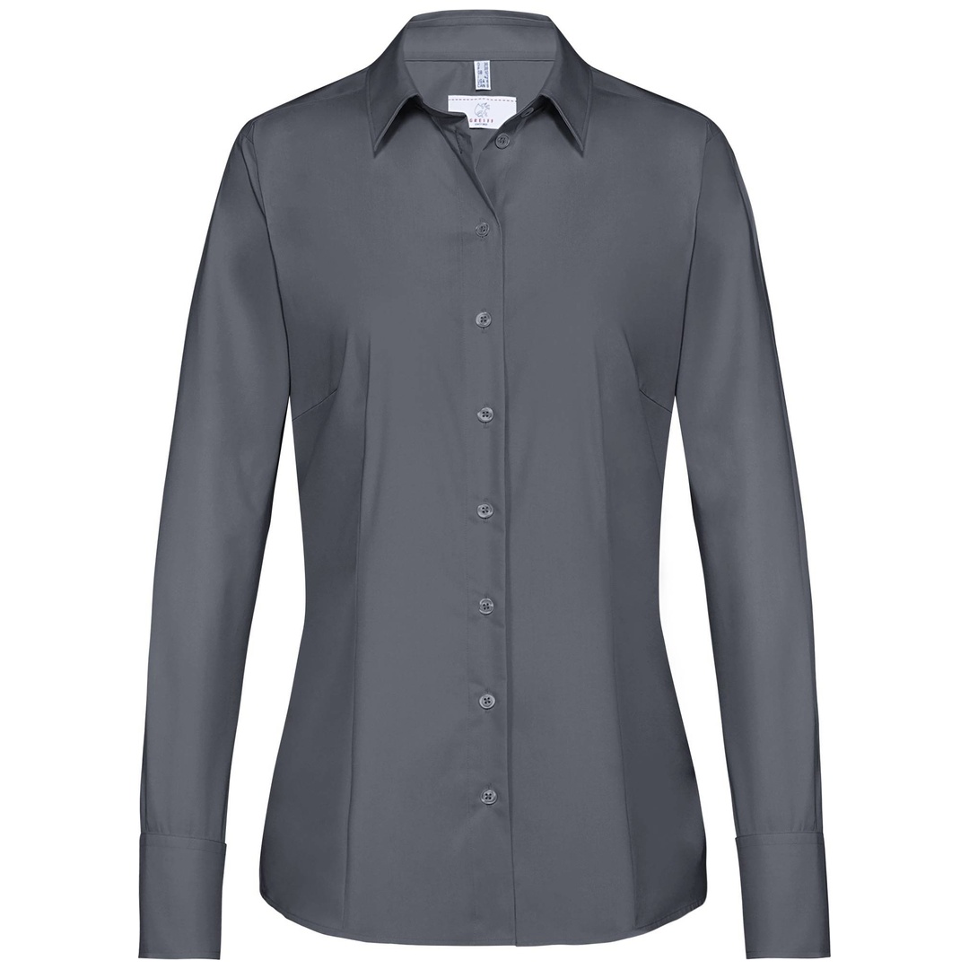 GREIFF Damen Bluse Regular Fit 1/1 Arm 6515-1120-11 Gr. 36 anthrazit