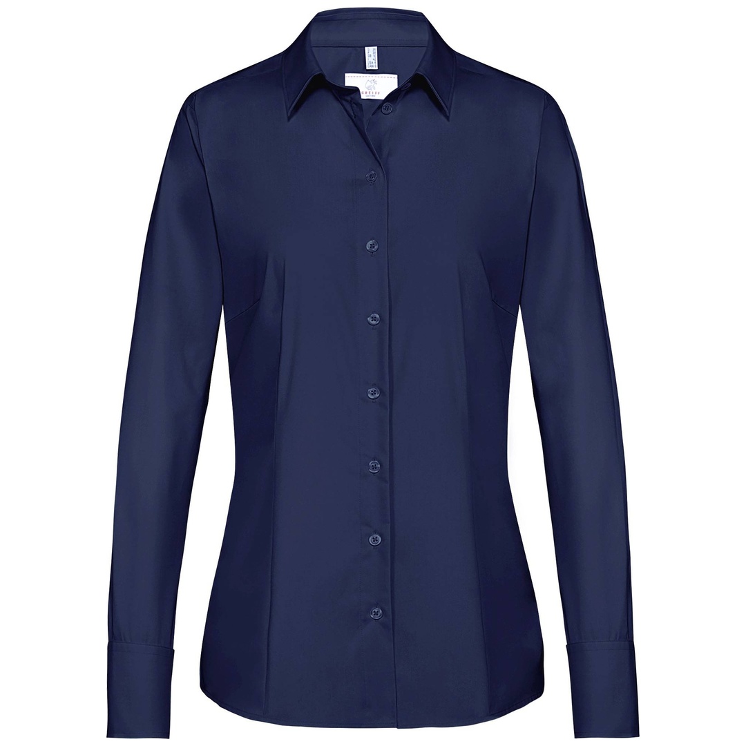 GREIFF Damen Bluse Regular Fit 1/1 Arm 6515-1120-20 Gr. 44 marine