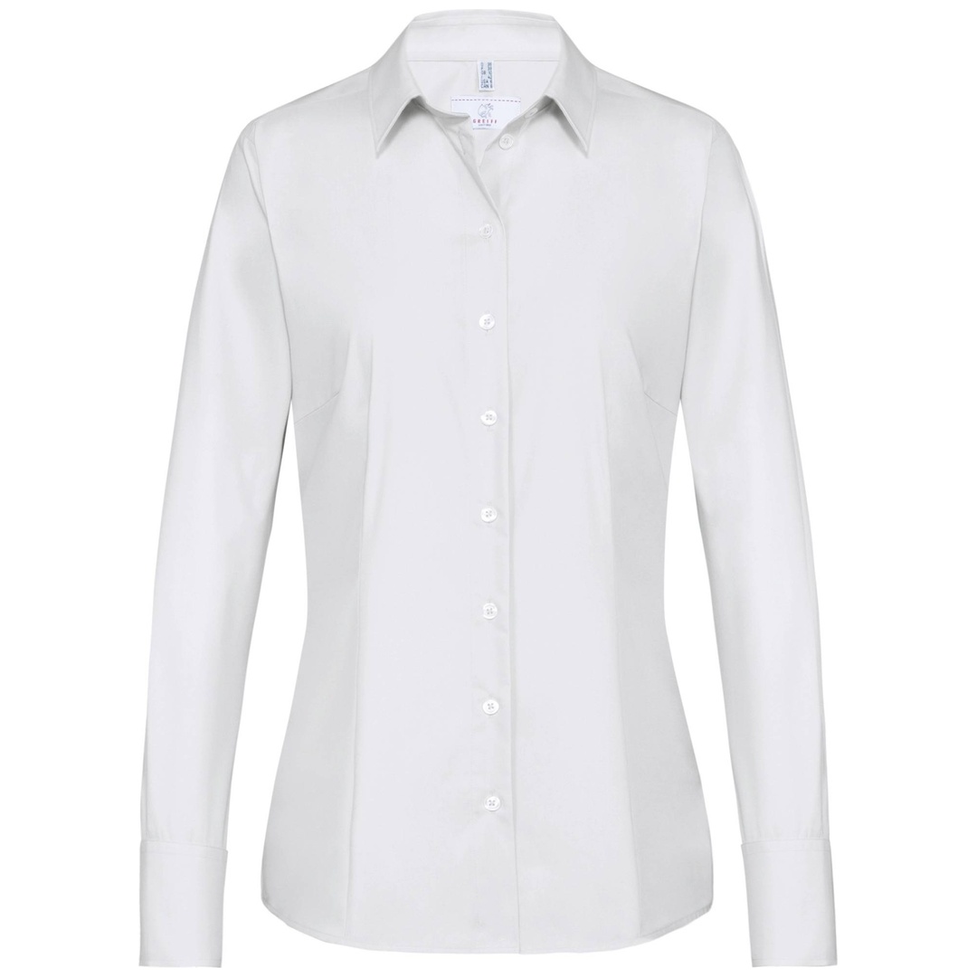 GREIFF Damen Bluse Regular Fit 1/1 Arm 6515-1120-90 Gr. 46 weiß