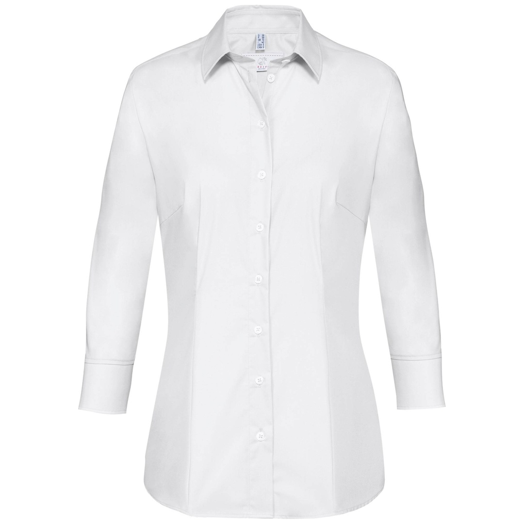 Greiff Damen Bluse RF 3/4 Arm 6517-1120-90 Gr. 40 weiß