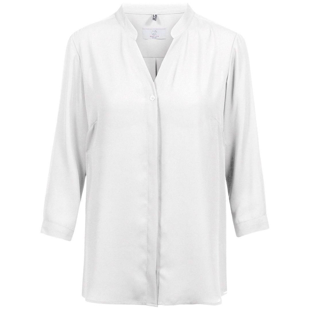 GREIFF Damen Bluse RF 3/4 Arm 6586-1446-91 Gr. 48 offwhite