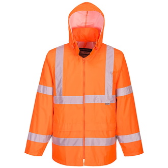 Portwest Hi-Vis Rain Jacket H440 Gr. L orange