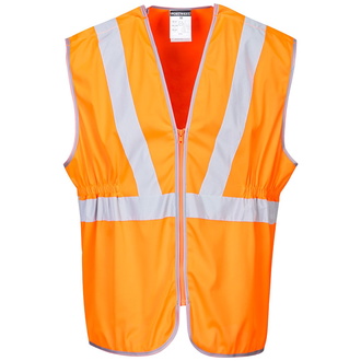 Portwest Lange Warnschutz-Weste RT20, RIS, Gr. 4XL orange