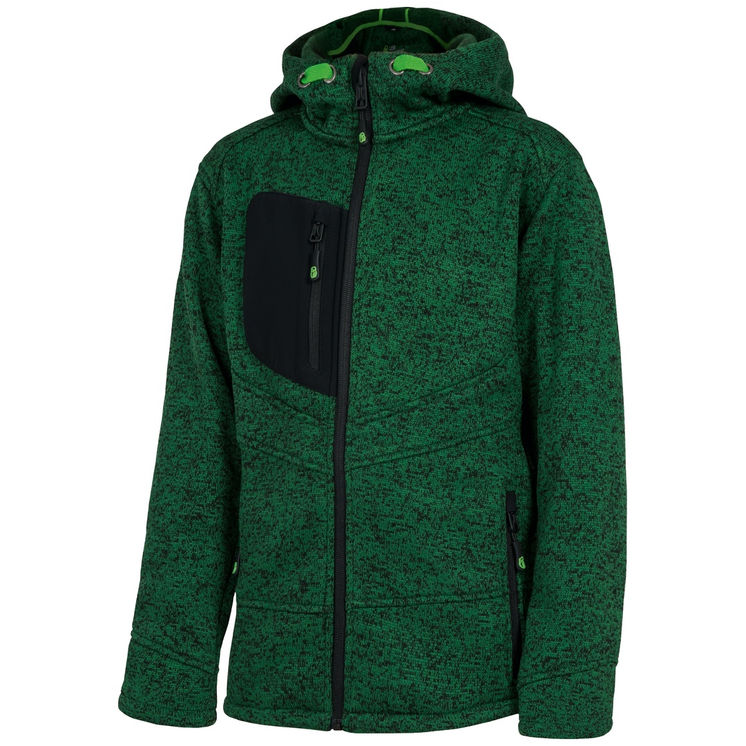 Leibwächter Kinder Strickjacke Casual-Line CAKST Gr. 158/164 grün