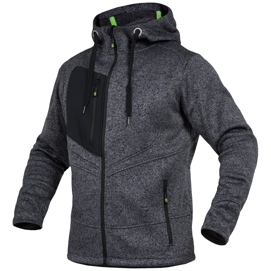 Leibwächter Strickjacke CASTJ Gr. XL grau