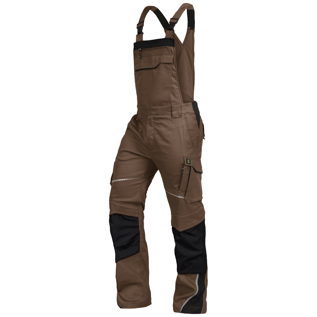 Leibwächter Latzhose Flex-Line FLEXL Gr. 60 haselnuss/schwarz