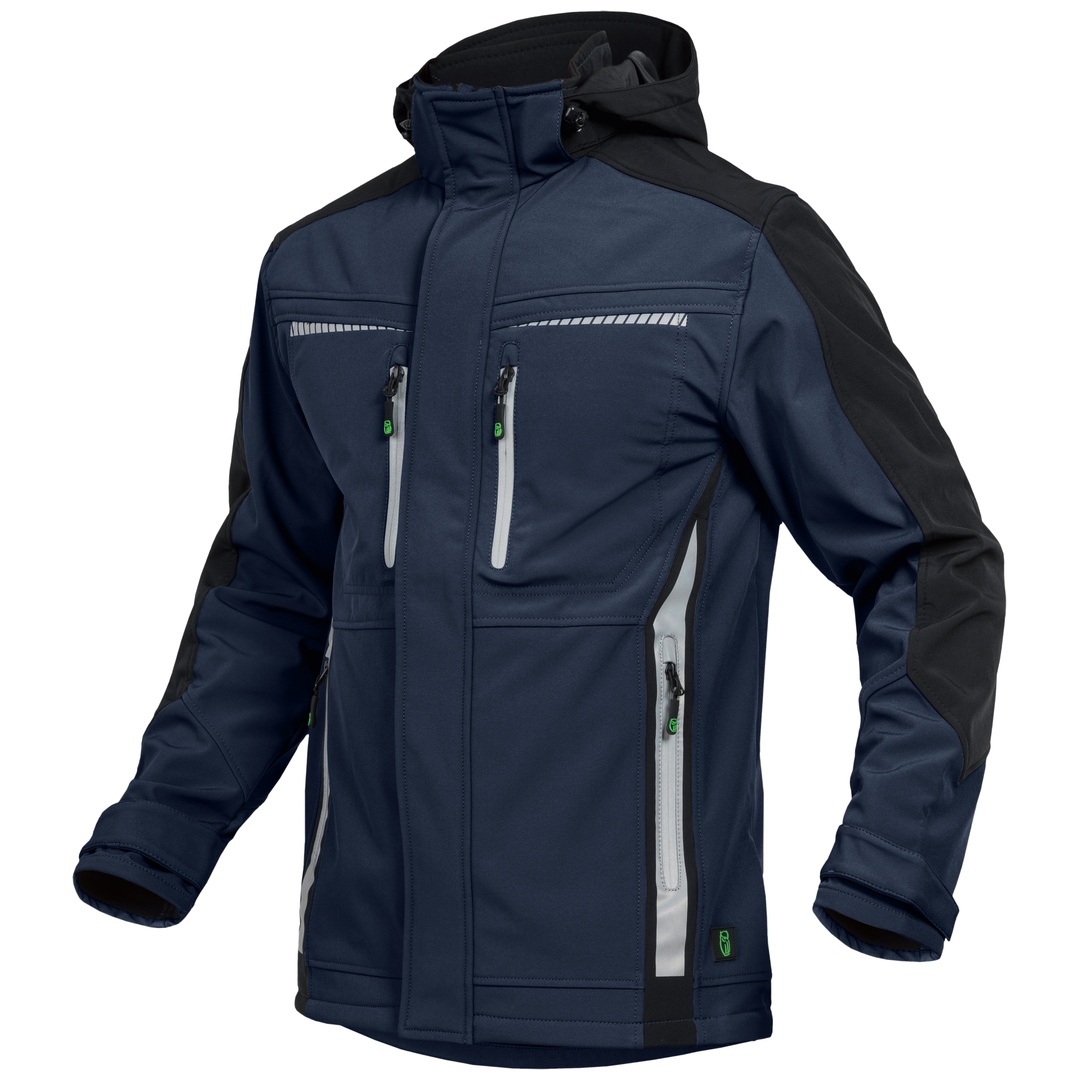 Leibwächter Sommer-Softshelljacke Herren FLEXS Gr. L marine/schwarz