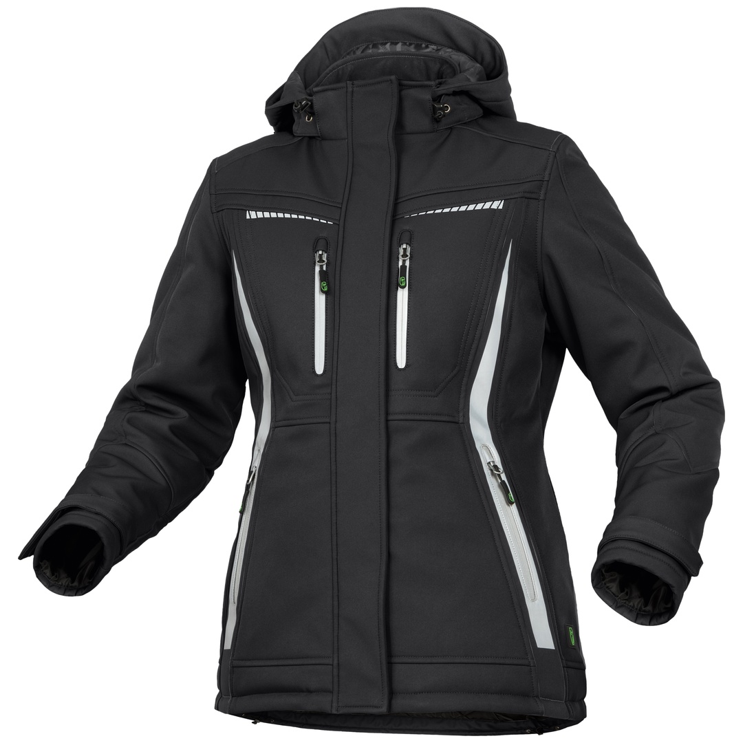 Leibwächter Damen Winter-Softshelljacke Flex-Line FLXDI05 Gr. 42 schwarz