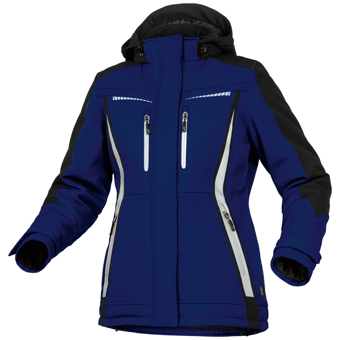 Leibwächter Damen Winter-Softshelljacke Flex-Line FLXDI20 Gr. 46 kornblau/schwarz
