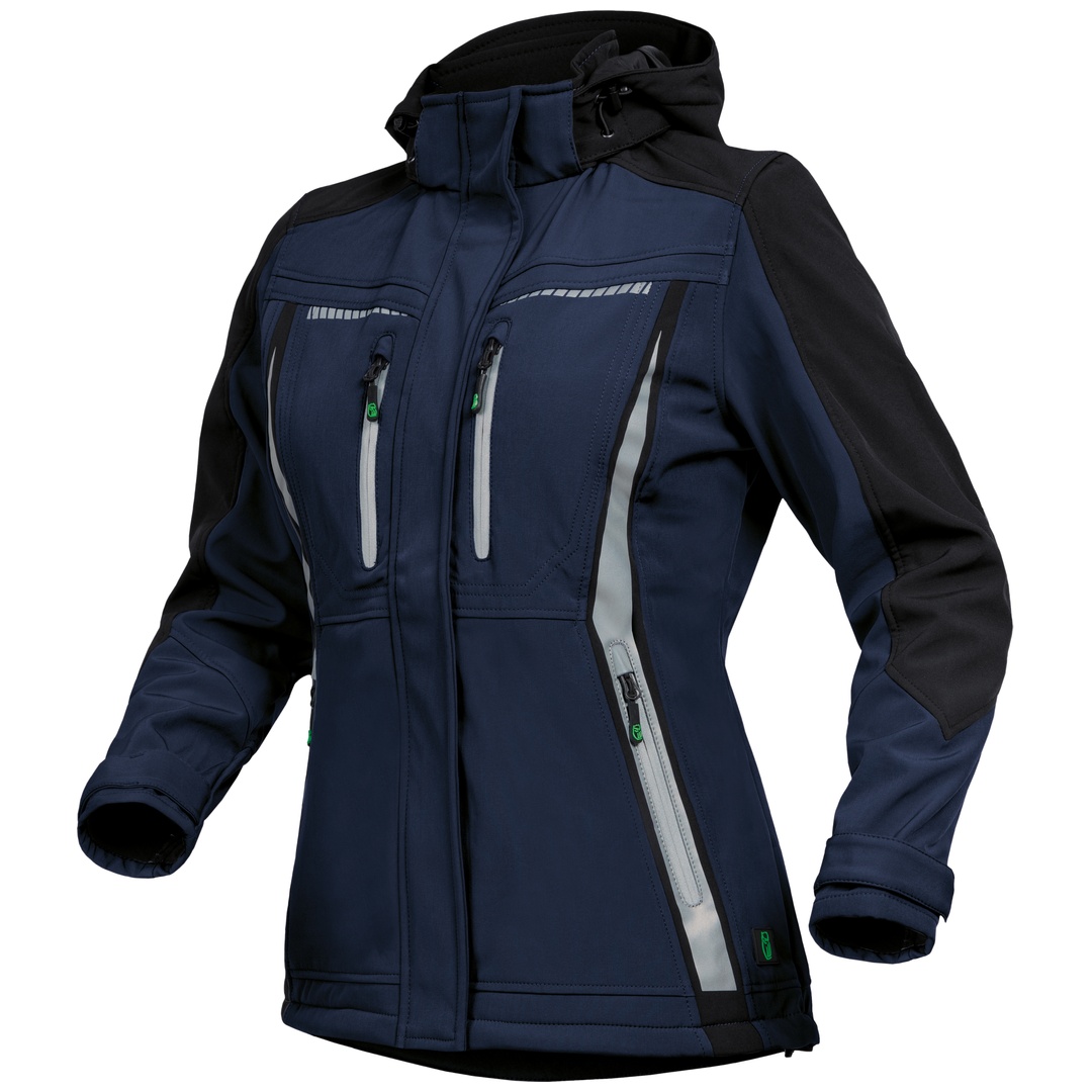 Leibwächter Sommer-Softshelljacke Damen FLXDS Gr. 42 marine/schwarz