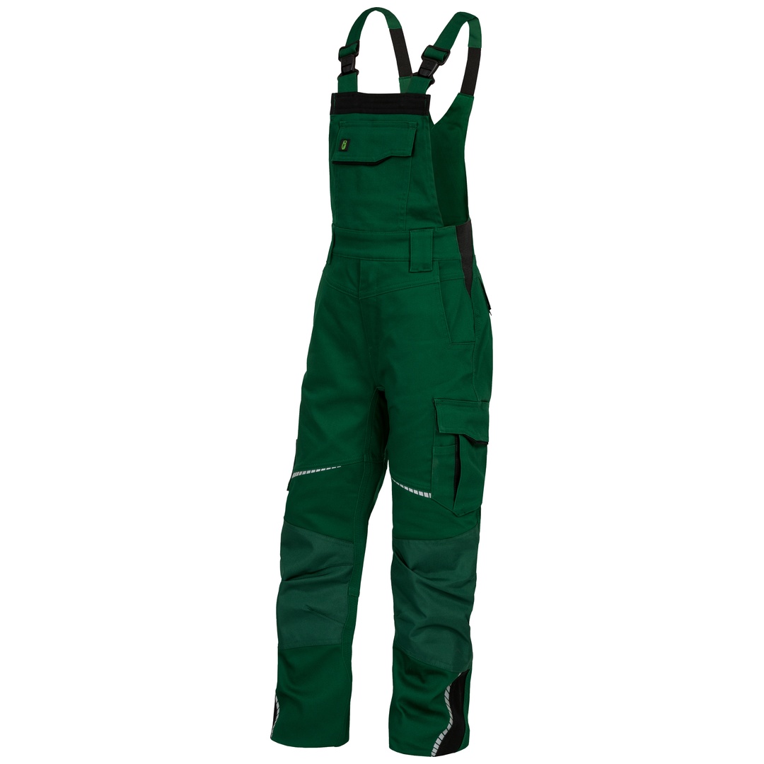 Leibwächter Kinder Latzhose Flex-Line FLXKL Gr. 158/164 grün-schwarz