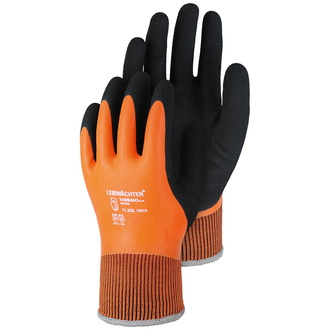 Leibwächter Handschuh Winter Grip, Acryl mit Latex HLW338 Gr. 07 Blau