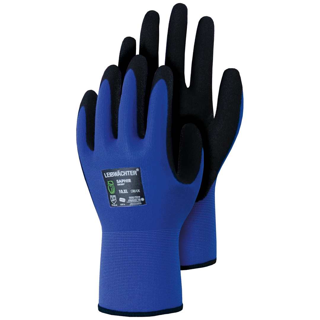 Leibwächter Arbeitshandschuh Saphir HLW507 Gr. 6 blau