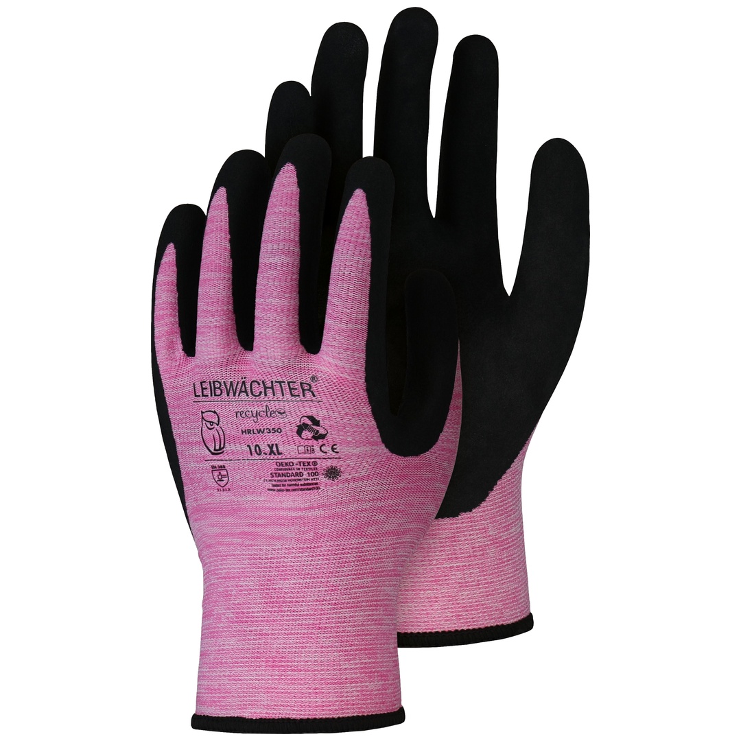Leibwächter Arbeitshandschuh HRLW350 Gr. 7 pink