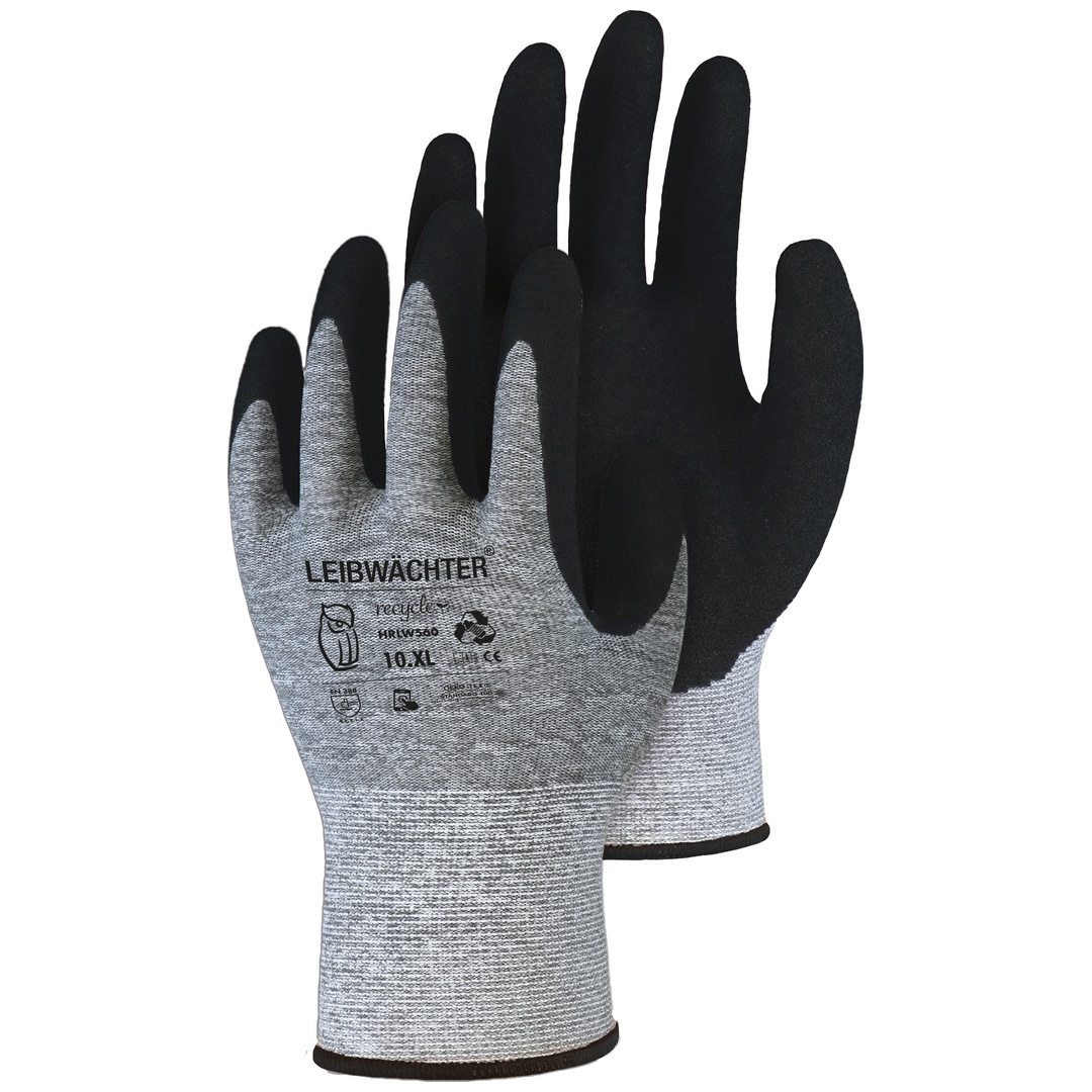 Leibwächter Arbeitshandschuh HRLW560 Gr. 9 grau