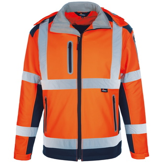 Vizwell Warnschutz-Winter-K-Softshelljacke VW177PO Gr. 3XL orange