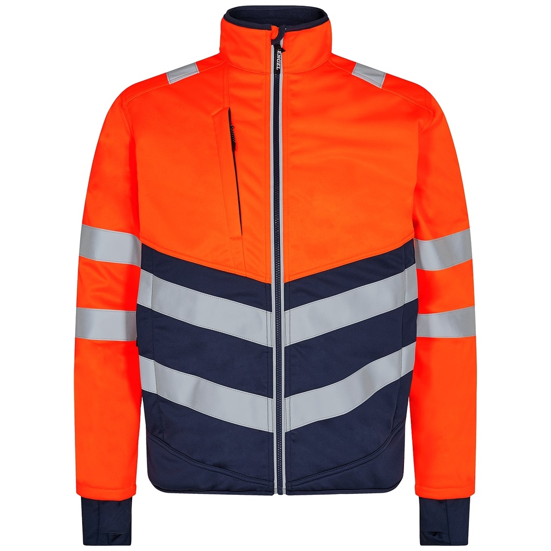 ENGEL Satety Softshelljacke 1150-237 Gr. XL orange/blue ink