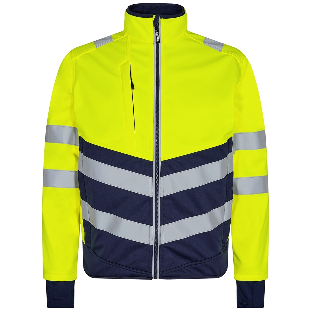 ENGEL Satety Softshelljacke 1150-237 Gr. 3XL gelb/blue ink