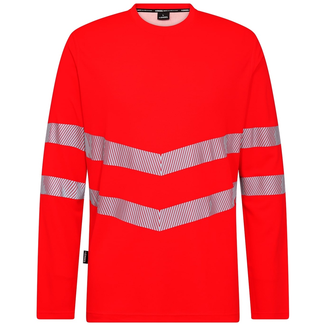 Engel Safety Langarm-T-Shirt 9555-195 Gr. M Rot