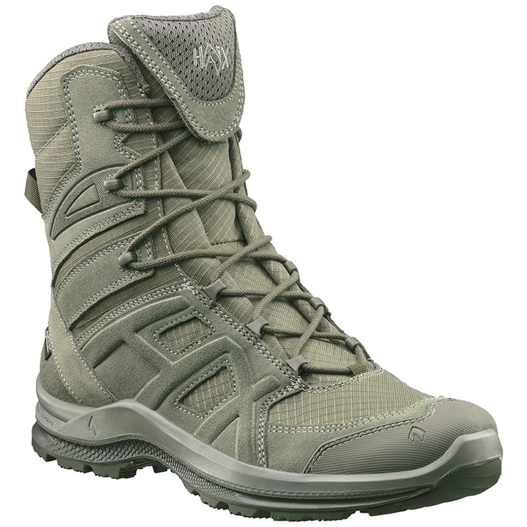 HAIX Sicherheitsstiefel BLACK EAGLE Athletic 2.0 V GTX high Gr. 37,5 braun/grün