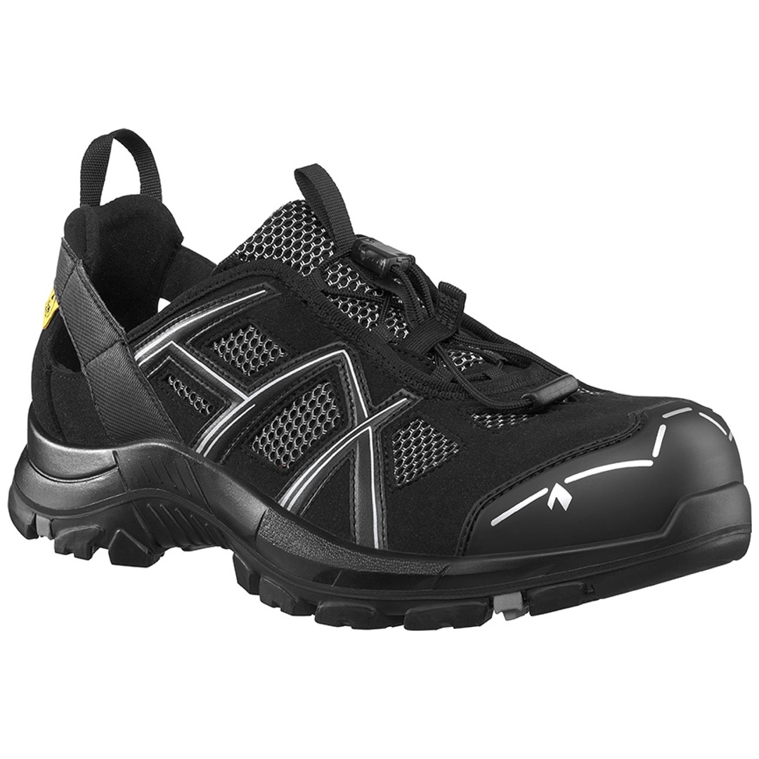 HAIX Sicherheitshalbschuh Black Eagle Safety 61.1 Low 610005 S1P ESD SRC DGUV Gr. 44 schwarz/silber