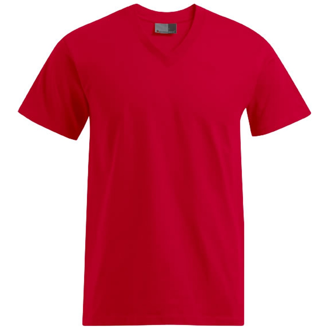 Promodoro Herren Premium V-Neck T-Shirt 3025 Gr. 2XL fire red