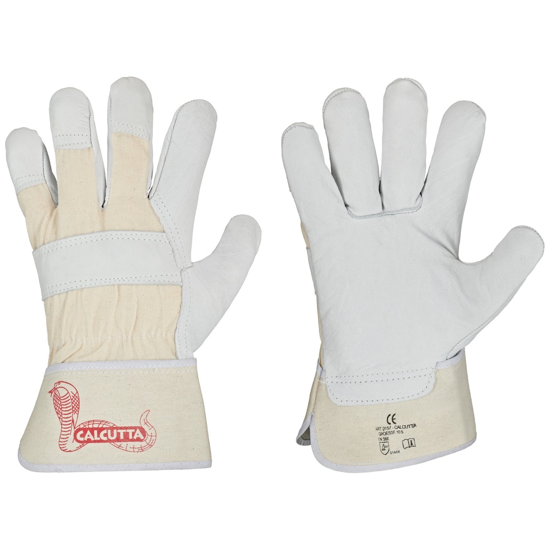 Stronghand Handschuh Rindvollleder Calcutta Gr. 10,5 weiß