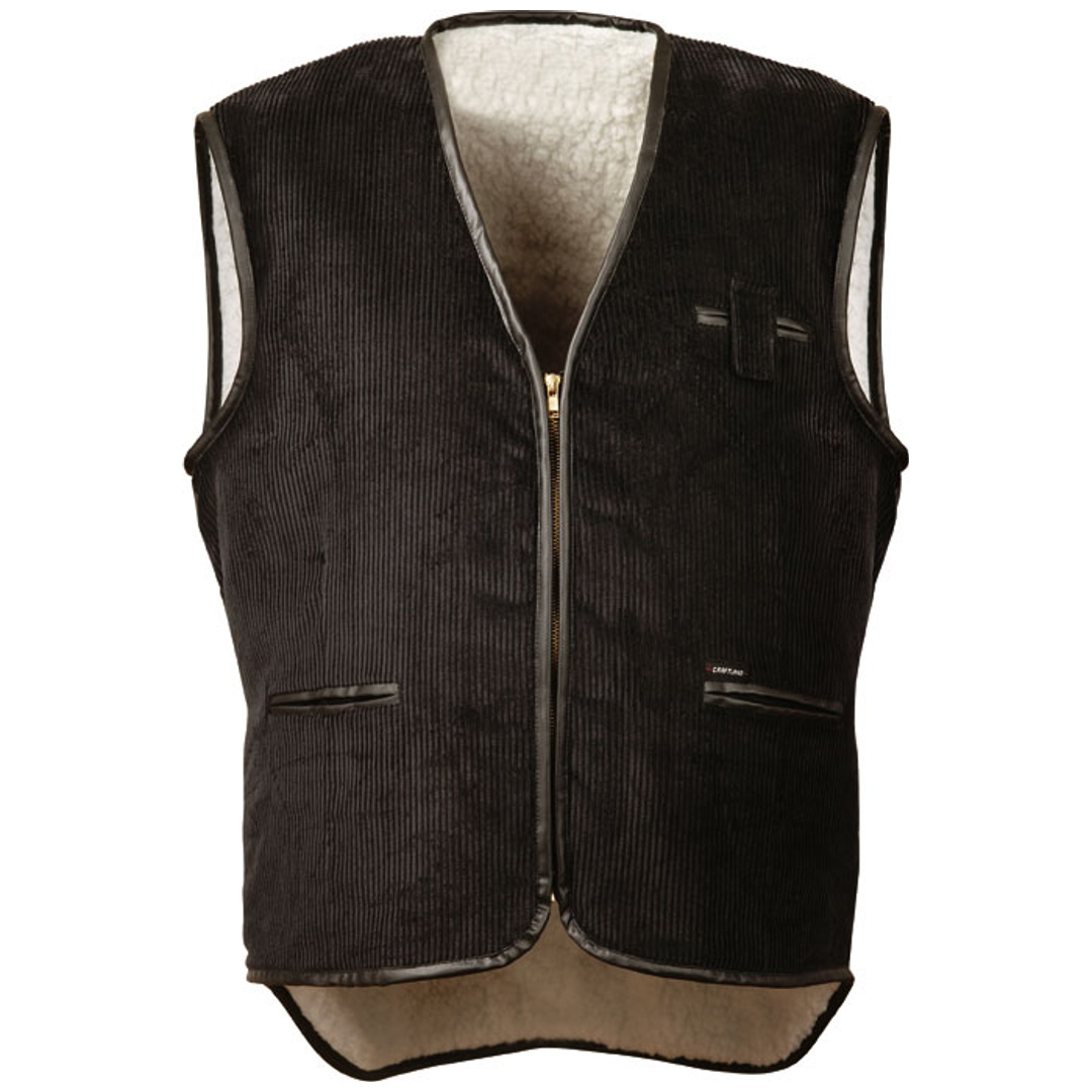 Craftland Cordweste Webfell Gr. M schwarz