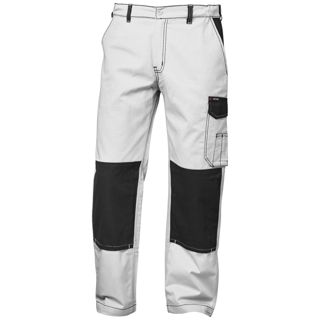 Feldtmann Craftland Twill Bundhose MONS 22466 Gr. 26 weiß/grau