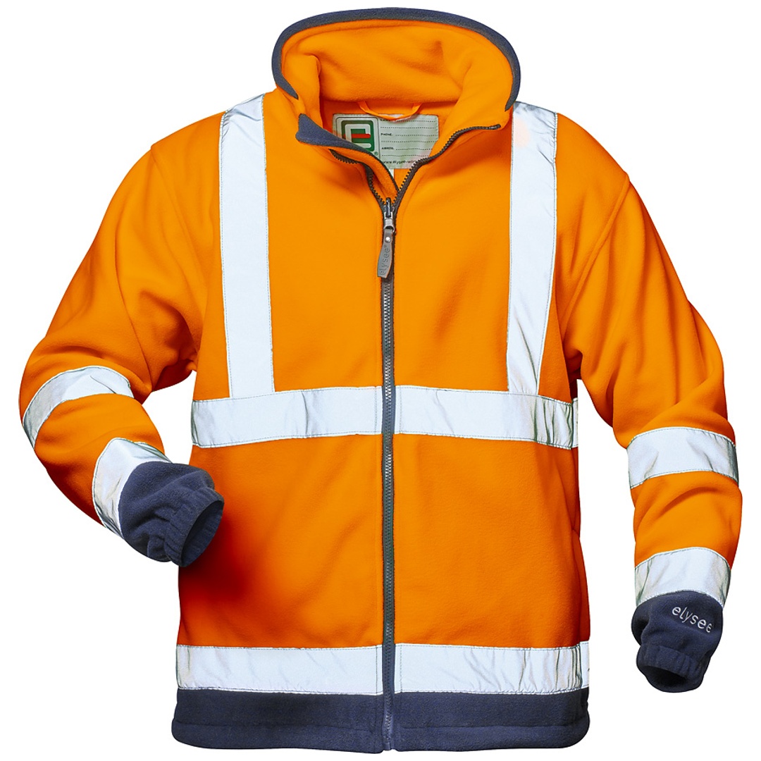 Elysee Warnfleecejacke Benedikt Gr. XL orange/marine