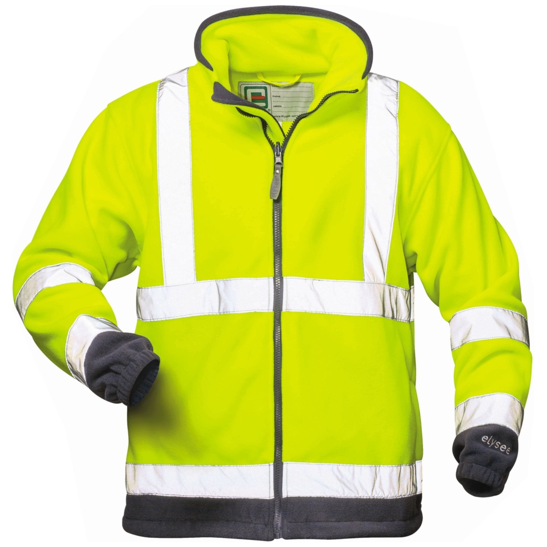 Elysee Warnfleecejacke Valentin Gr. 3XL gelb/marine